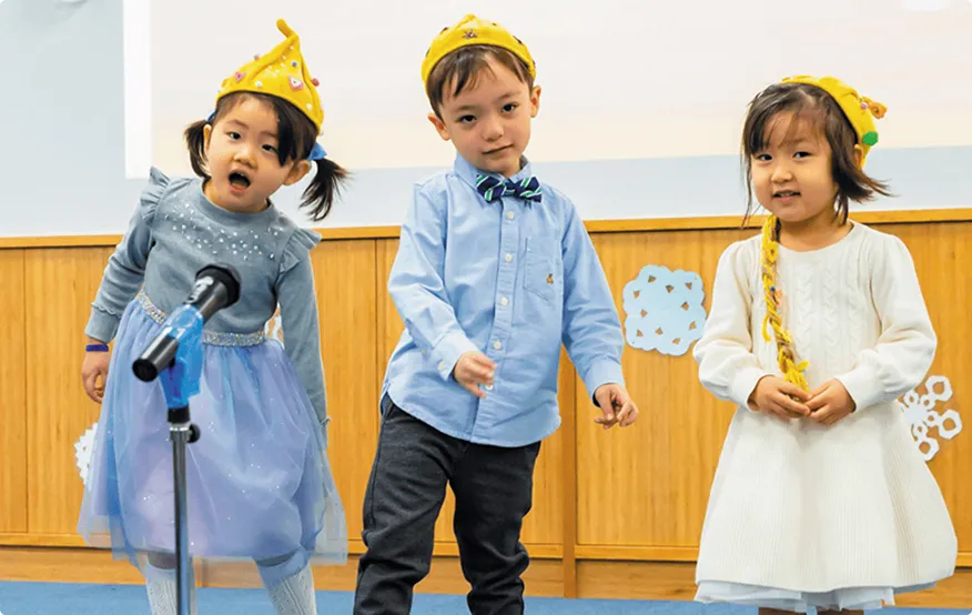 キンダーガーテンでの学習風景